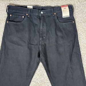 Levi's Men's Size 38x29 Black 527 Flex Stretch Slim Bootcut Denim Jeans ZP-2971